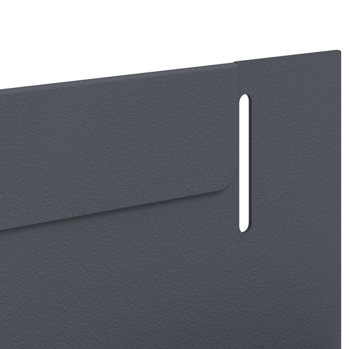 Margine pentru gazon 30 pcs 102 x 4 x 4 cm Oțel Antracit WALTI