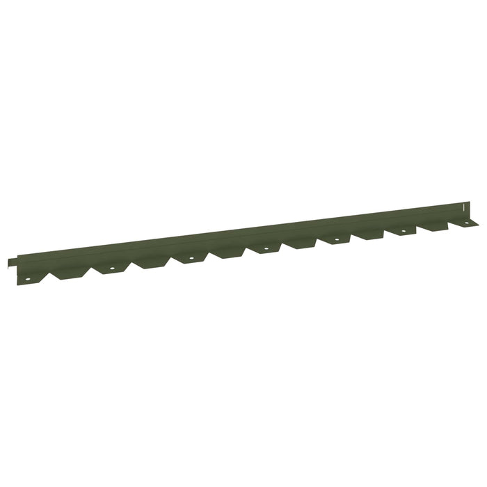 Margine pentru gazon 30 buc. 102 x 4 x 4 cm Oțel Verde măsliniu WALTI