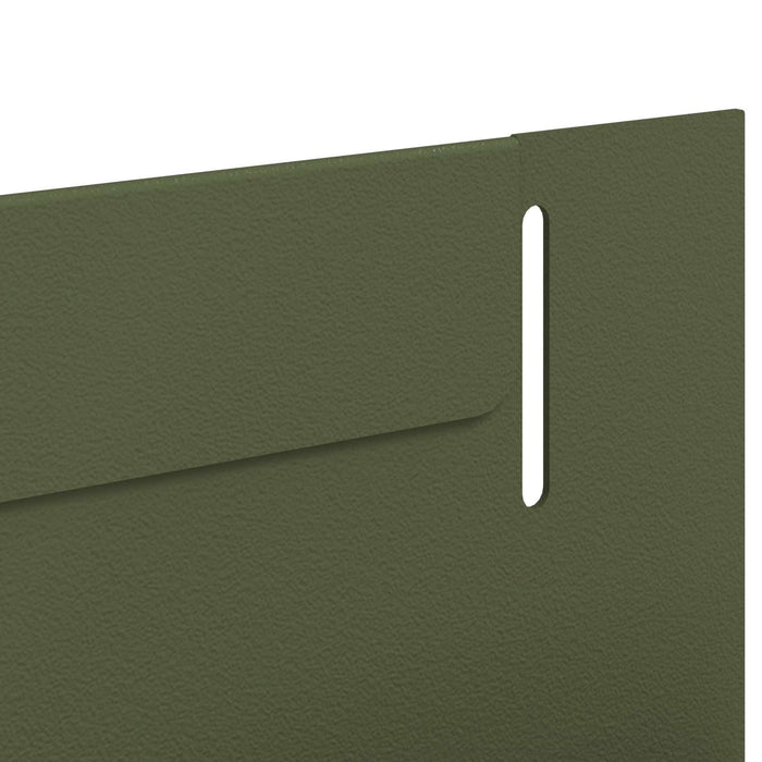 Margine pentru gazon 50 buc. 102 x 4 x 4 cm Oțel Verde măsliniu WALTI