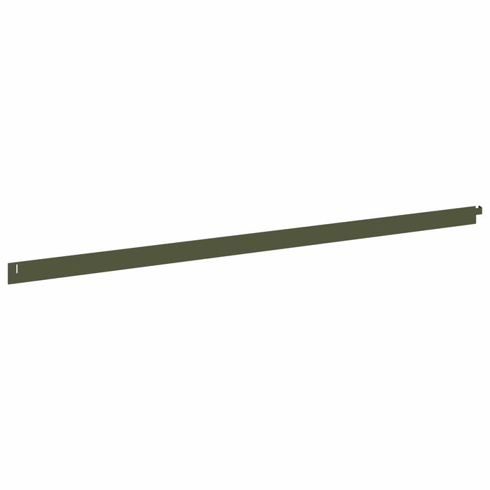 Margine pentru gazon 50 buc. 102 x 4 x 4 cm Oțel Verde măsliniu WALTI