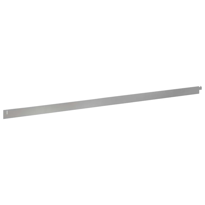 Margine pentru gazon 30 pcs 102 x 4 x 4 cm Oțel Argintiu WALTI