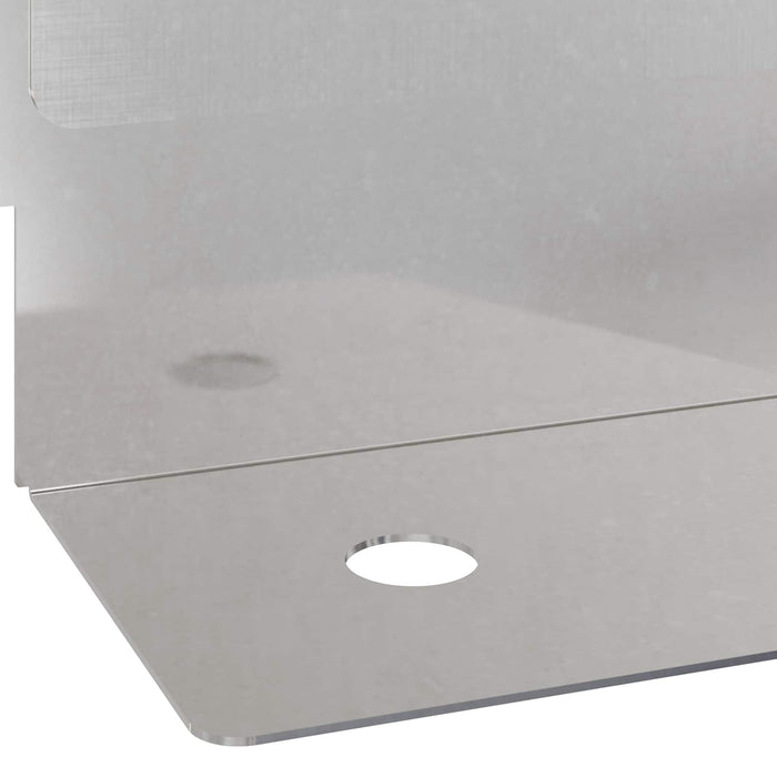 Margine pentru gazon 50 pcs 102 x 4 x 4 cm Oțel Argintiu WALTI