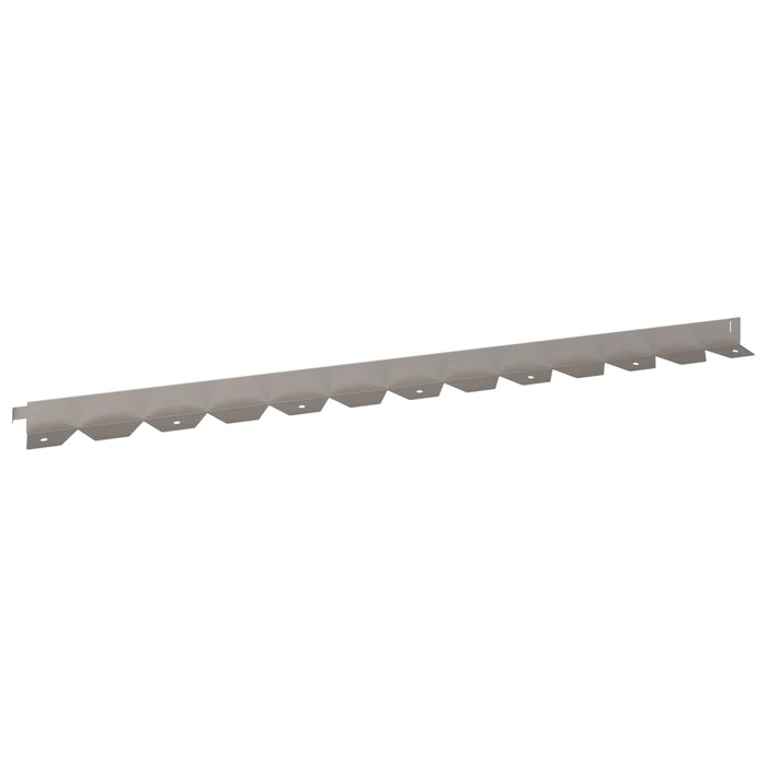 Margine pentru gazon 10 pcs 102 x 4 x 4 cm Oțel Ruginit WALTI