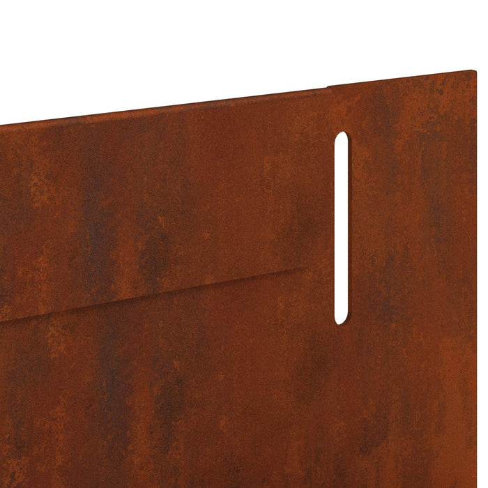 Margine pentru gazon 30 pcs 102 x 4 x 4 cm Oțel Ruginit WALTI