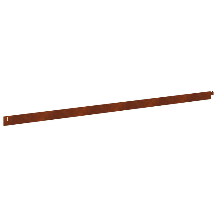 Margine pentru gazon 30 pcs 102 x 4 x 4 cm Oțel Ruginit WALTI