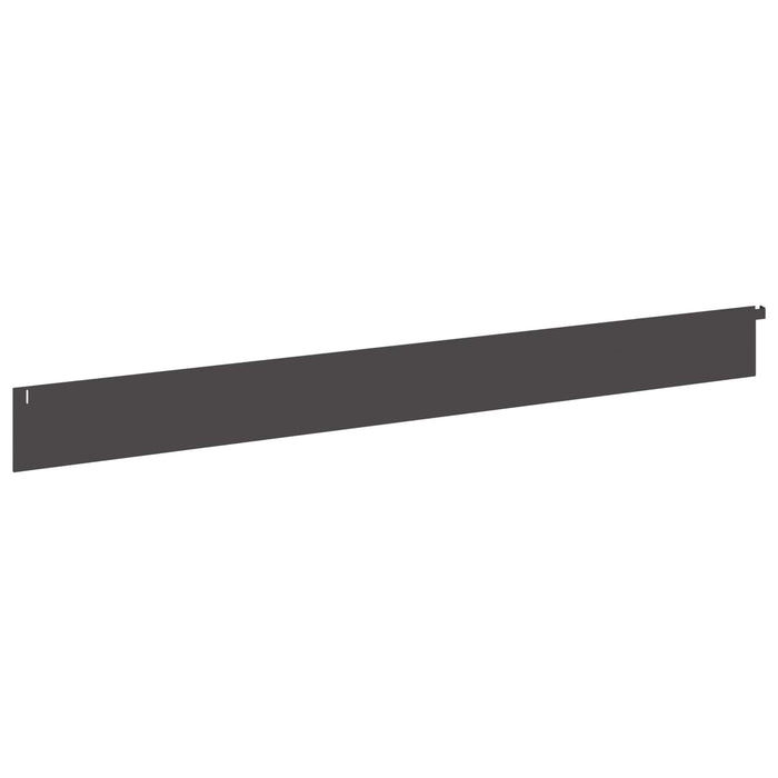 Margine pentru gazon 20 buc. 102 x 10 x 4 cm Oțel Negru - WALTI WALTI