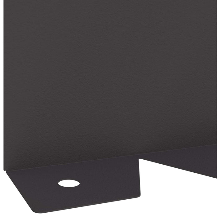 Margine pentru gazon 30 buc. 102 x 10 x 4 cm Oțel Negru - WALTI WALTI