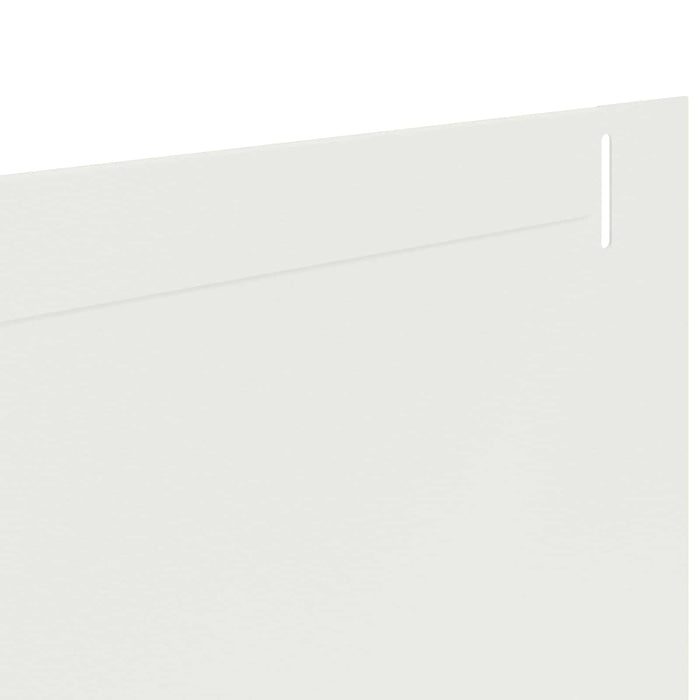 Margine pentru gazon 20 pcs 102 x 10 x 4 cm Oțel Alb - WALTI WALTI