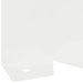 Margine pentru gazon 20 pcs 102 x 10 x 4 cm Oțel Alb - WALTI WALTI