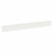 Margine pentru gazon 20 pcs 102 x 10 x 4 cm Oțel Alb - WALTI WALTI