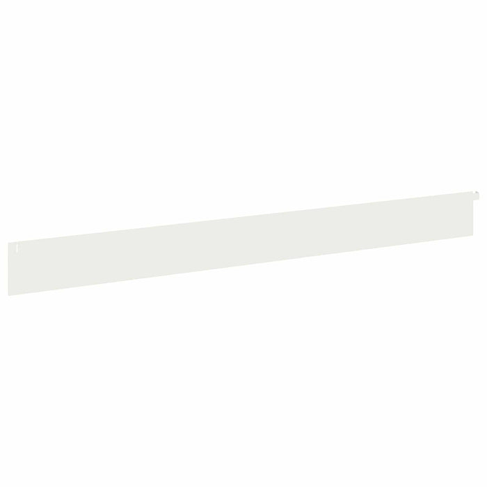 Margine pentru gazon 20 pcs 102 x 10 x 4 cm Oțel Alb - WALTI WALTI