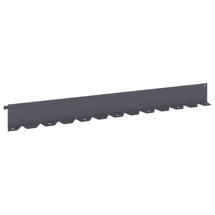 Margine pentru gazon 10 buc. 102 x 10 x 4 cm Oțel Antracit - WALTI WALTI