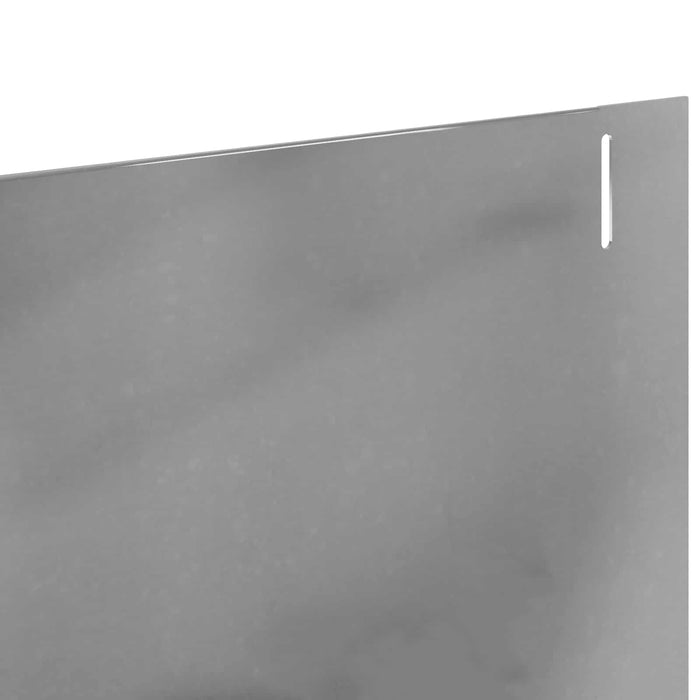 Margine pentru gazon 10 pcs 102 x 10 x 4 cm Oțel Argintiu WALTI