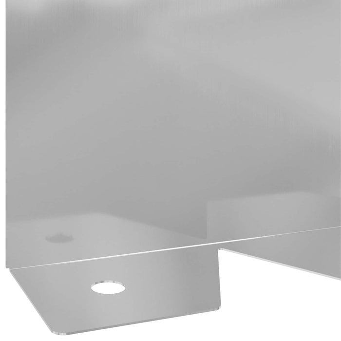Margine pentru gazon 10 pcs 102 x 10 x 4 cm Oțel Argintiu WALTI