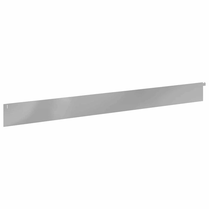 Margine pentru gazon 30 pcs 102 x 10 x 4 cm Oțel Argintiu WALTI
