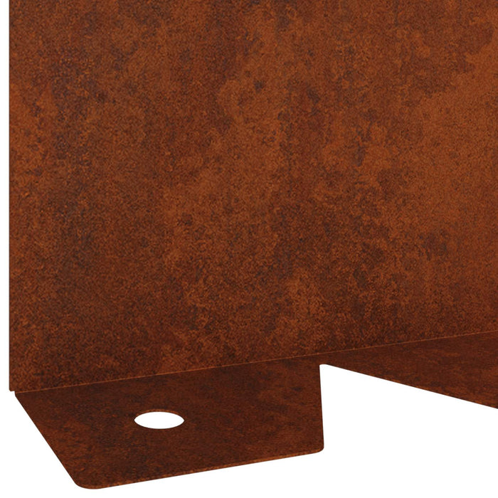 Margine pentru gazon 10 pcs 102 x 10 x 4 cm Oțel Ruginit WALTI