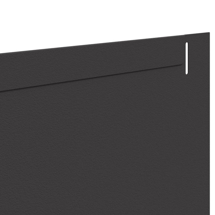 Margine pentru gazon 20 pcs 102 x 15 x 4 cm Oțel Negru WALTI