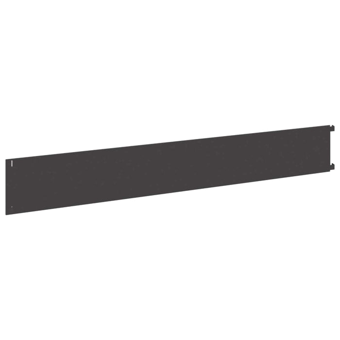 Margine pentru gazon 20 pcs 102 x 15 x 4 cm Oțel Negru WALTI