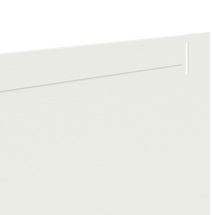 Margine pentru gazon 30 pcs 102 x 15 x 4 cm Oțel Alb WALTI