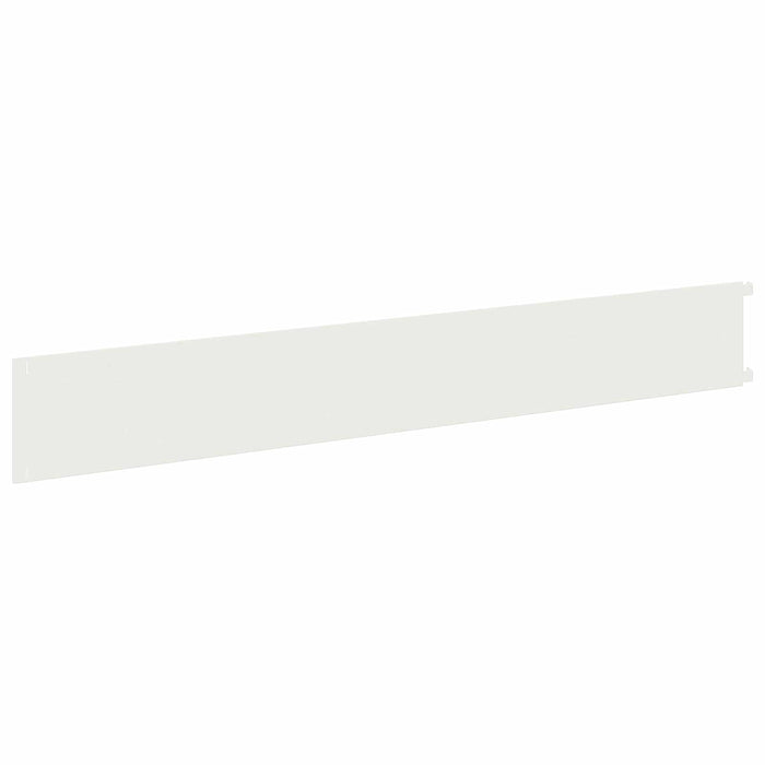 Margine pentru gazon 30 pcs 102 x 15 x 4 cm Oțel Alb WALTI