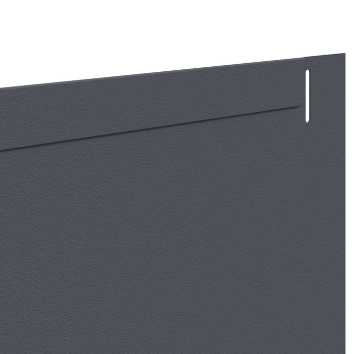 Margine pentru gazon 10 pcs 102 x 15 x 4 cm Oțel Antracit WALTI