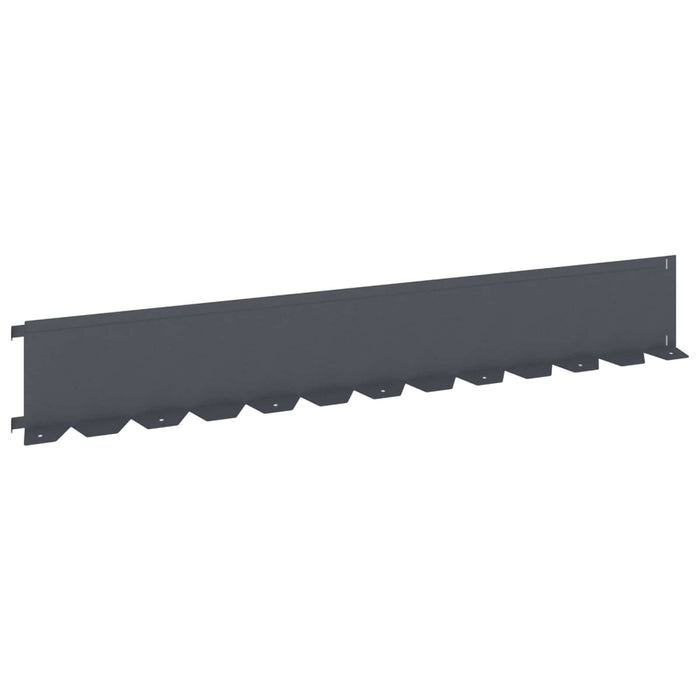 Margine pentru gazon 30 pcs 102 x 15 x 4 cm Oțel Antracit WALTI