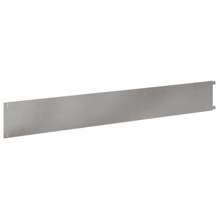Margine pentru gazon 20 pcs 102 x 15 x 4 cm Oțel Argintiu WALTI