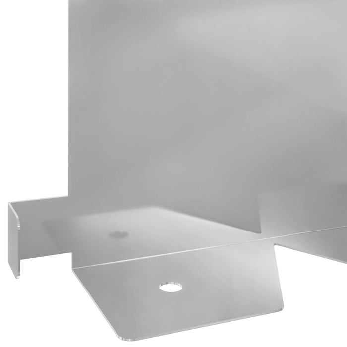 Margine pentru gazon 30 pcs 102 x 15 x 4 cm Oțel Argintiu WALTI
