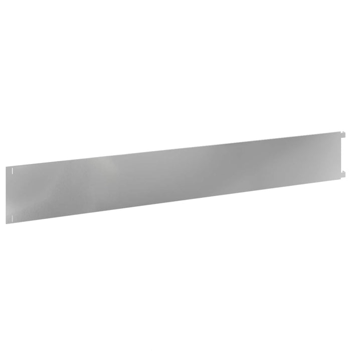 Margine pentru gazon 30 pcs 102 x 15 x 4 cm Oțel Argintiu WALTI