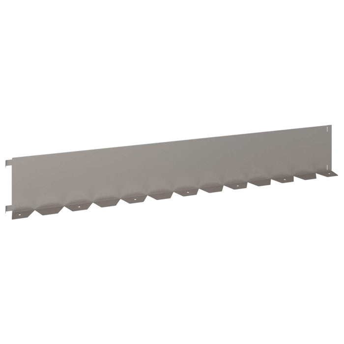 Margine pentru gazon 20 pcs 102 x 15 x 4 cm Oțel Ruginit WALTI