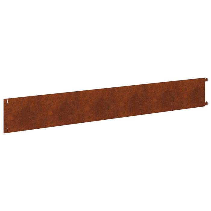 Margine pentru gazon 30 pcs 102 x 15 x 4 cm Oțel Ruginit WALTI