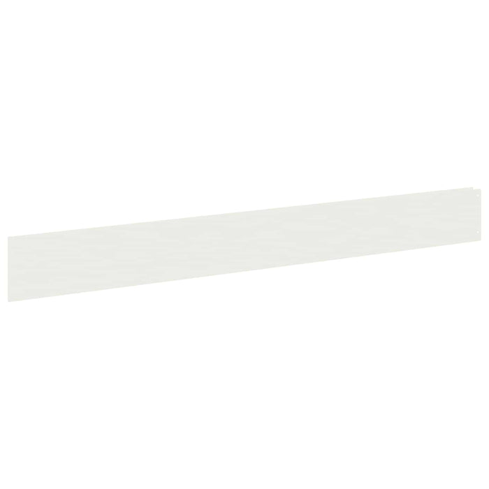 Margine pentru gazon 30 buc. 100 x 12 cm Oțel Alb - WALTI WALTI