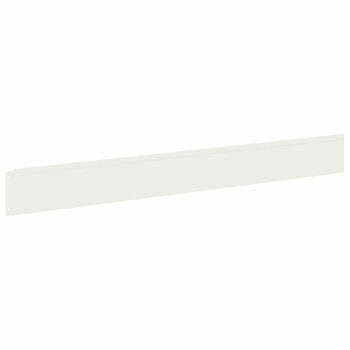 Margine pentru gazon 30 buc. 100 x 12 cm Oțel Alb - WALTI WALTI