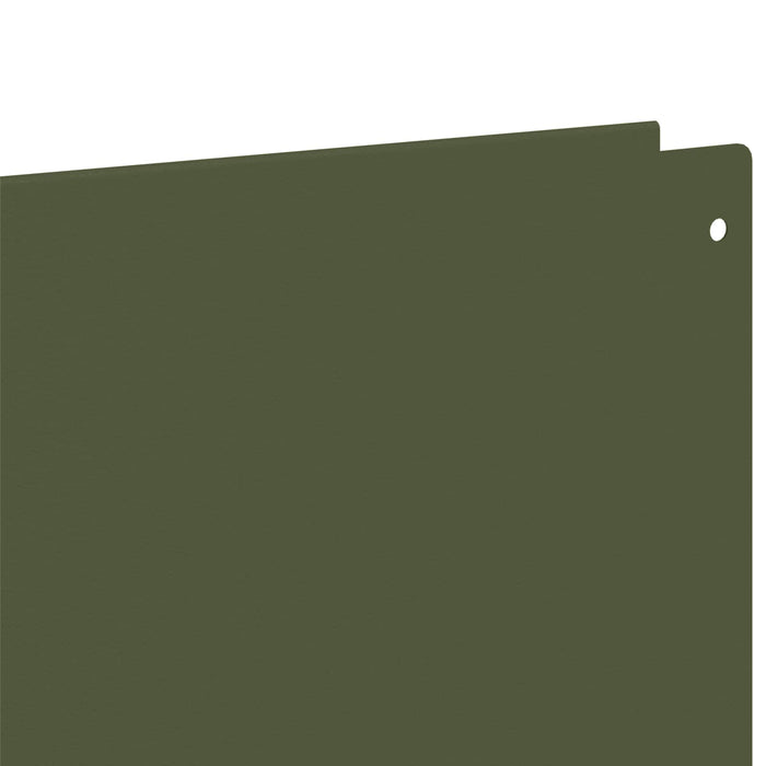 Margine pentru gazon 50 buc. 100 x 12 cm Oțel Verde măsliniu - WALTI WALTI