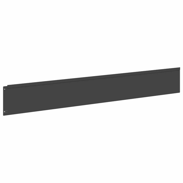 Margine pentru gazon 20 buc. 100 x 15 cm Oțel Negru - WALTI WALTI