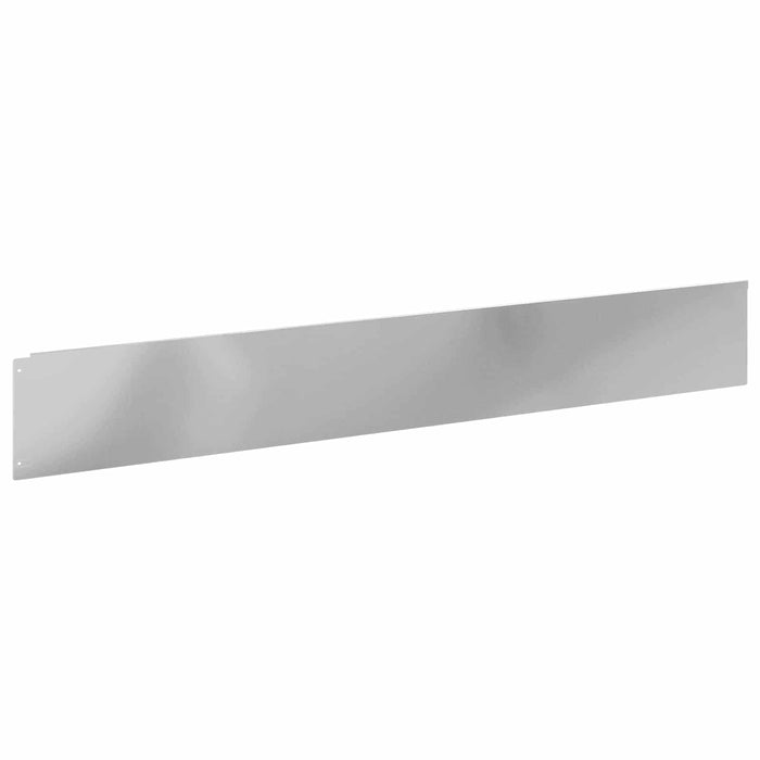 Margine pentru gazon 20 buc. 100 x 15 cm Oțel Argintiu - WALTI WALTI
