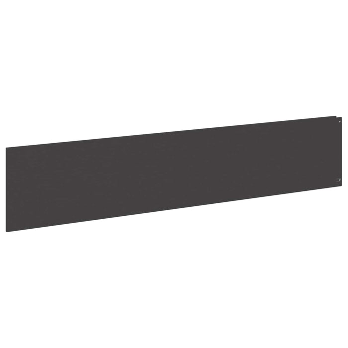 Margine pentru gazon 10 buc. 100 x 22 cm Oțel Negru - WALTI WALTI