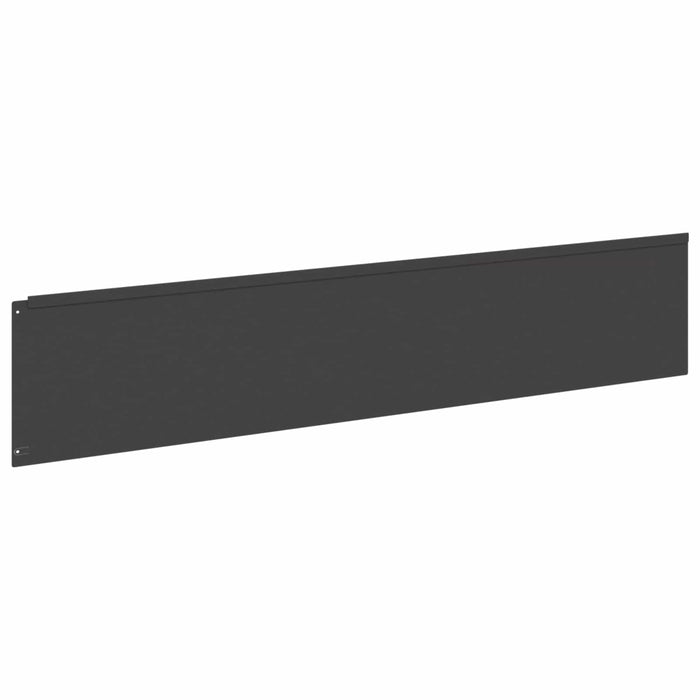 Margine pentru gazon 10 buc. 100 x 22 cm Oțel Negru - WALTI WALTI