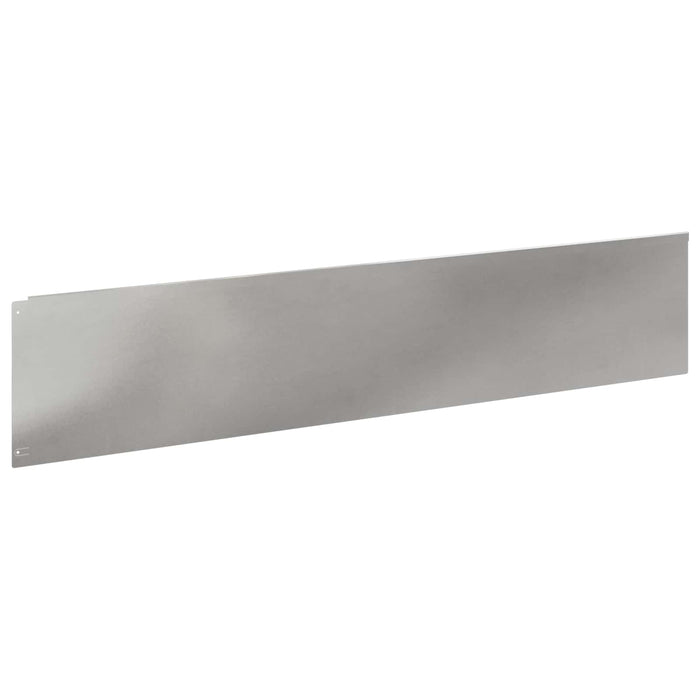 Margine pentru gazon 20 buc. 100 x 22 cm Oțel Argintiu - WALTI WALTI