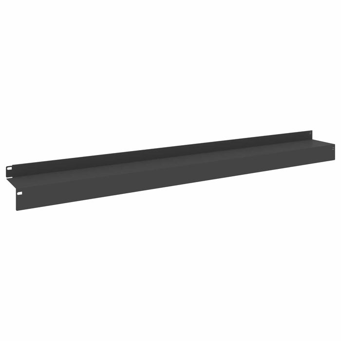 Margine pentru gazon 20 buc. 100 x 10 x 8 cm Oțel Negru - WALTI WALTI