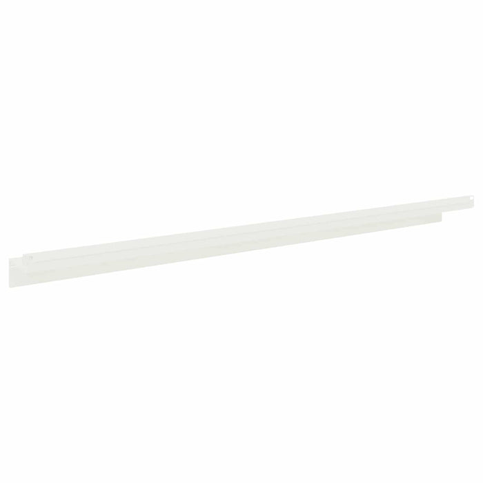 Margine pentru gazon 10 buc. 100 x 10 x 8 cm Oțel Alb - WALTI WALTI