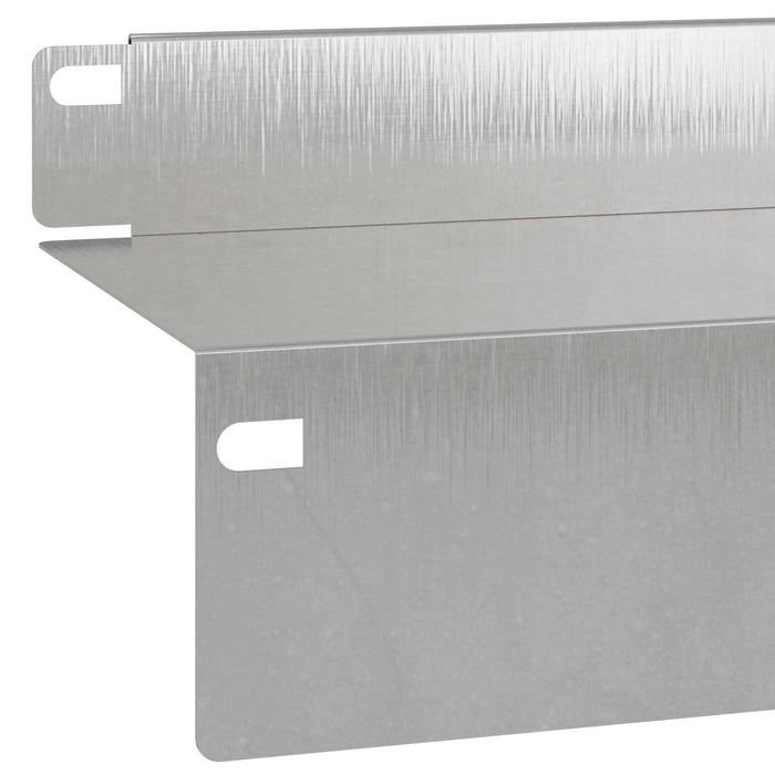 Margine pentru gazon 20 pcs 100 x 10 x 8 cm Oțel Argintiu WALTI