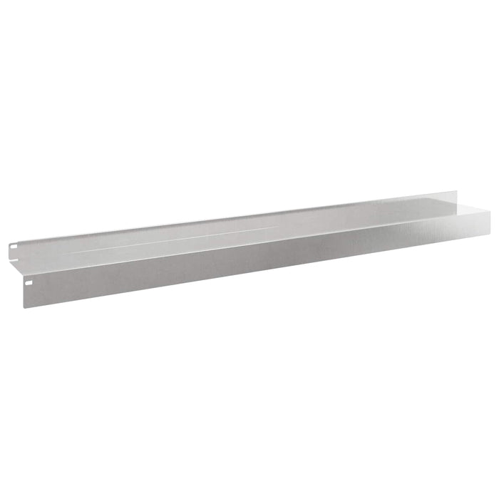 Margine pentru gazon 30 pcs 100 x 10 x 8 cm Oțel Argintiu WALTI