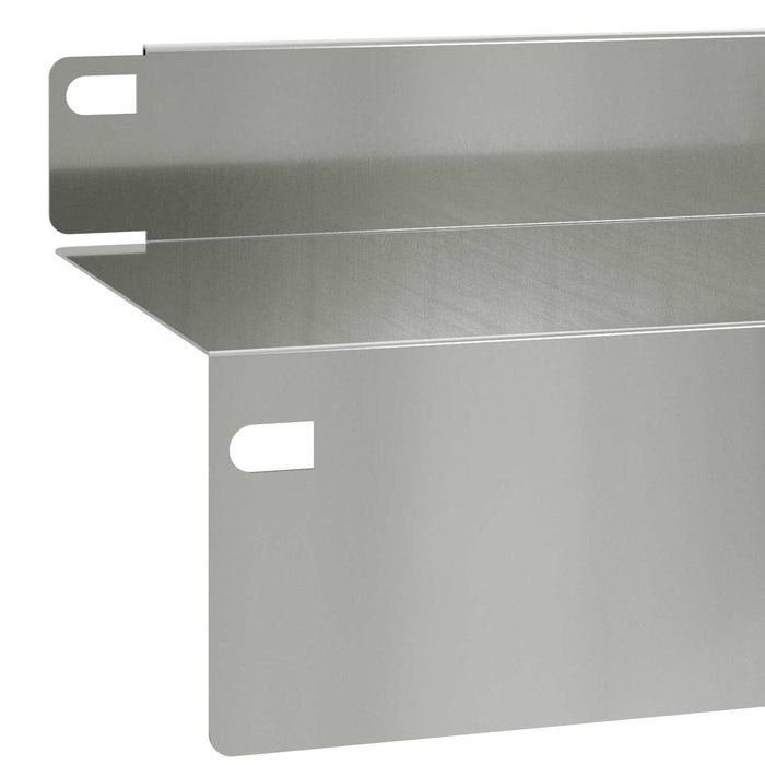 Margine pentru gazon 30 pcs 100 x 10 x 8 cm Oțel Argintiu WALTI