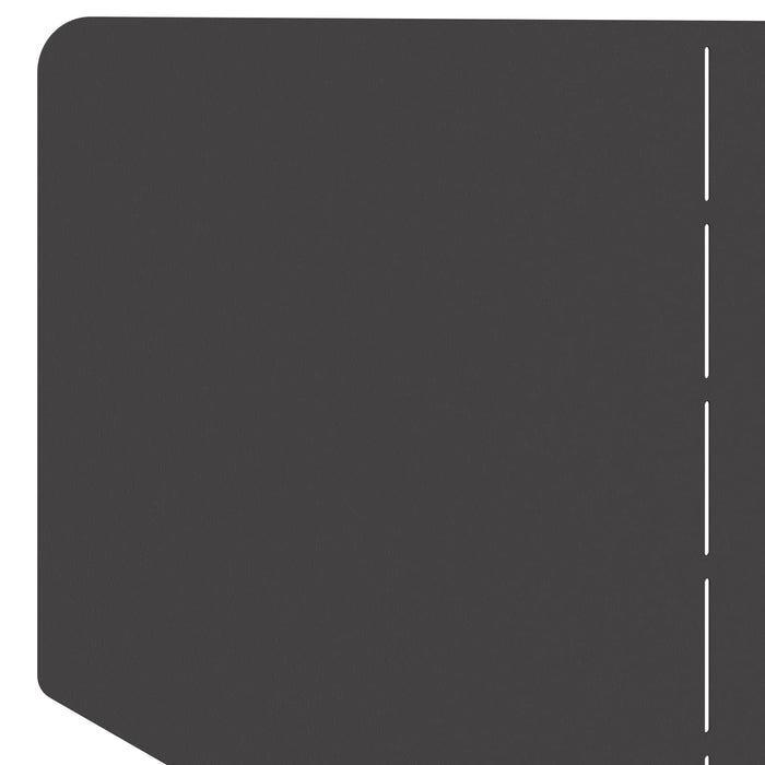Margine pentru gazon 100 x 45 cm Oțel Negru - WALTI WALTI