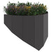 Margine pentru gazon 100 x 45 cm Oțel Negru - WALTI WALTI