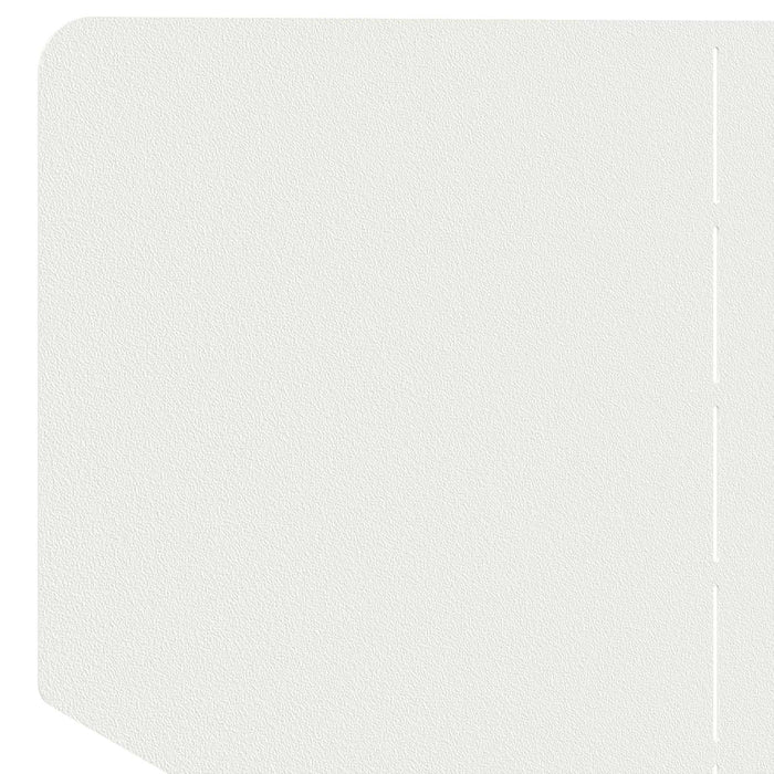 Margine pentru gazon 100 x 45 cm Oțel Alb - WALTI WALTI