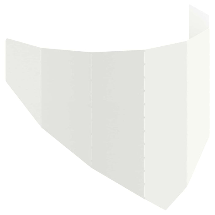 Margine pentru gazon 100 x 45 cm Oțel Alb - WALTI WALTI