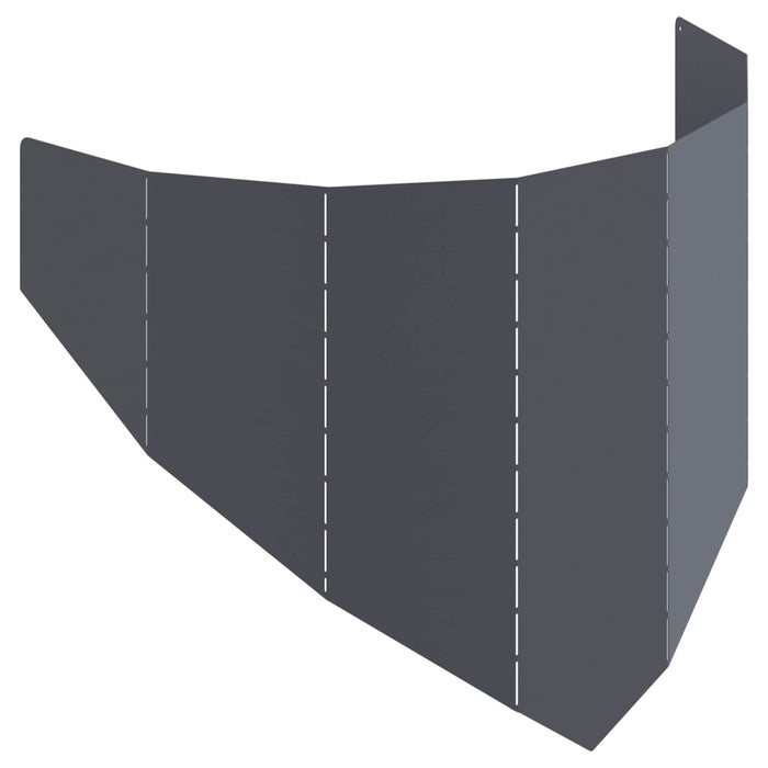 Margine pentru gazon 100 x 45 cm Oțel Antracit - WALTI WALTI