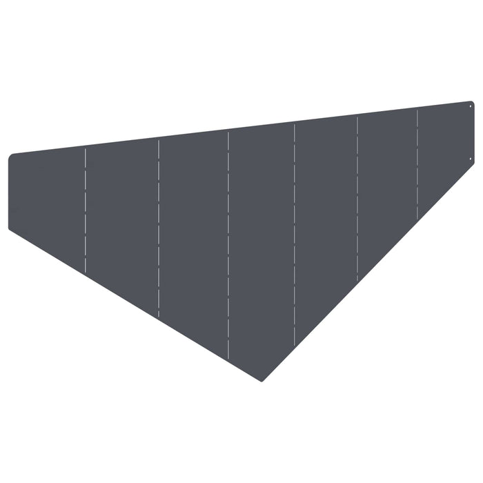 Margine pentru gazon 100 x 45 cm Oțel Antracit - WALTI WALTI